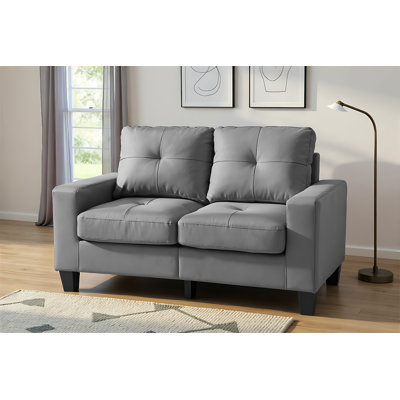Worthen Modular Loveseat in Faux Leather