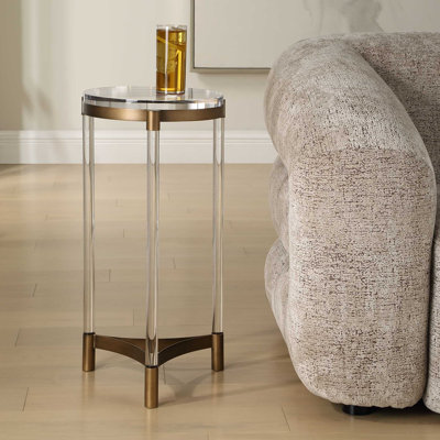 Table d'appoint ronde en acrylique Uttermost Pereira