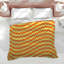 Édredon zigzag jaune orange-128741375