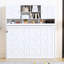 Lit escamotable mural avec grand espace de rangement et rayures en losange