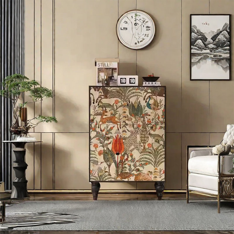 Armoire de rangement élégante à cinq tiroirs