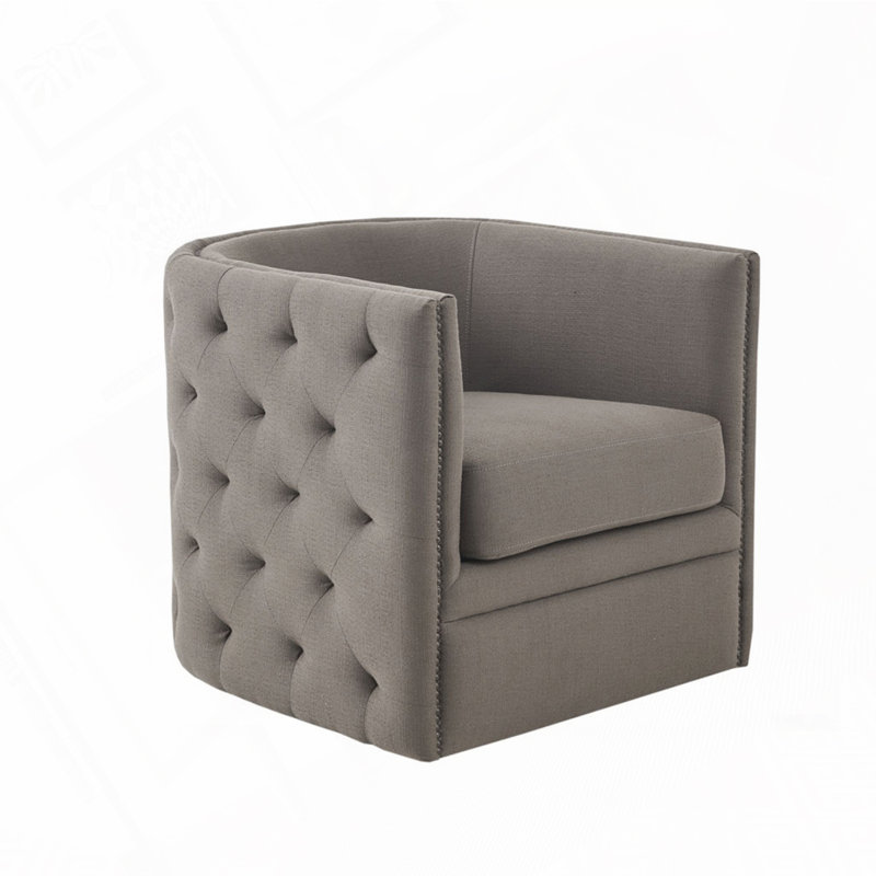 Fauteuil pivotant, Taupe
