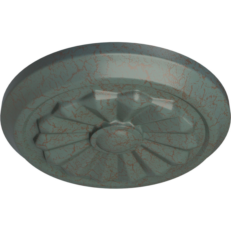 Médaillon de plafond Endurathane Olivia, 7 7/8 po x P 1 1/8 po (convient aux auvents jusqu'à 3 1/2 po)