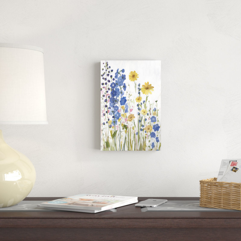 Pervenche, fleurs sauvages I, H 12 po x l 8 po x P 1 po