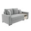 Canapé moderne en chenille avec accoudoirs de rangement et console centrale-744496041-744496040