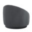 Fauteuil demi-tonneau pivotant rembourré Aunna-1337935450