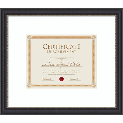 Stylish Black Wood Picture Frame