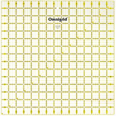 Omnigrid Right Triangle Ruler Quarter Square Up to 8 Inches