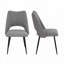 Ensemble de 2 chaises de salle à manger rembourrées modernes-754475403