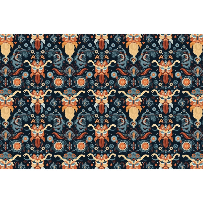 Viking Warrior Throw Blanket, Throw