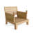 Luxe Teak Outdoor Armless Lounge Chair