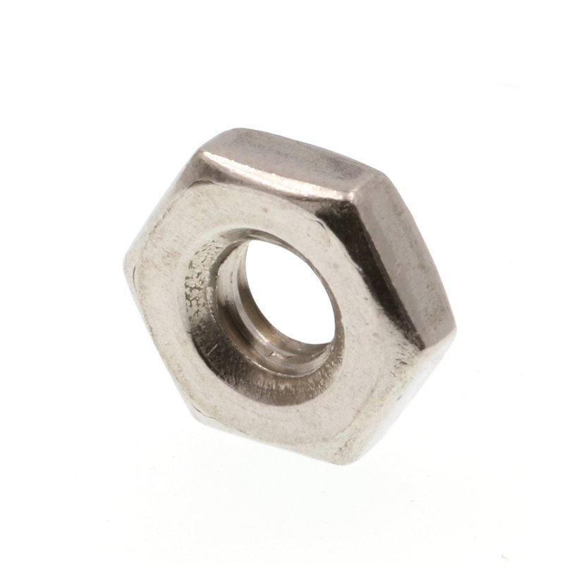 Machine Screw Hex Nuts, #10-24, Grade 18-8 Stainless Steel (100 Pack), 3.7" H x 3.65" W x 0.65" D