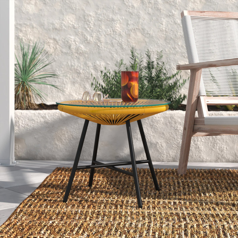Table d'appoint Gadbois, Jaune