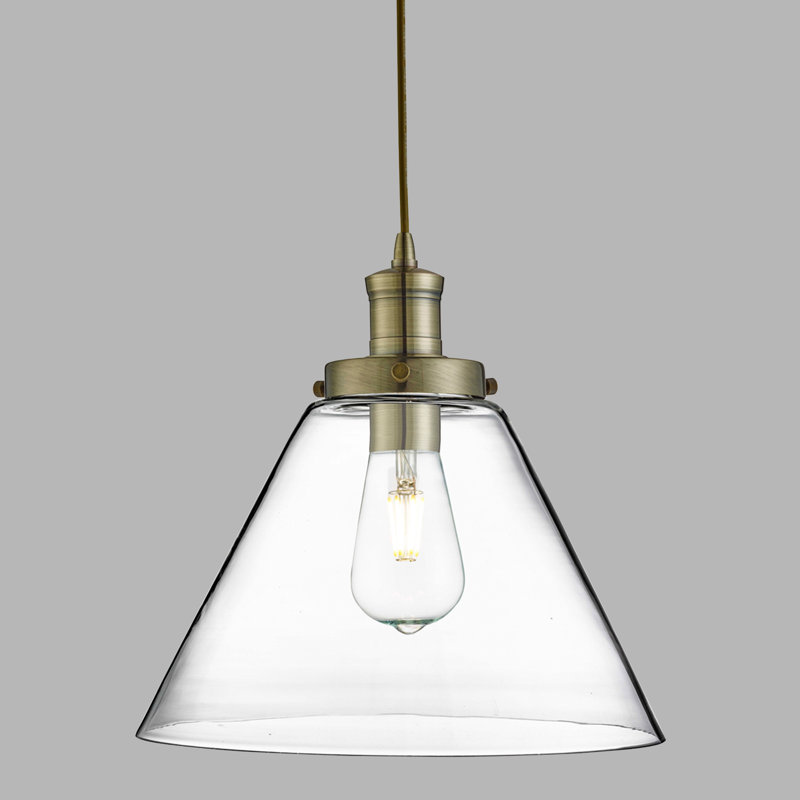 Annmarie 1 - Light Cone Pendant, Antique Brass