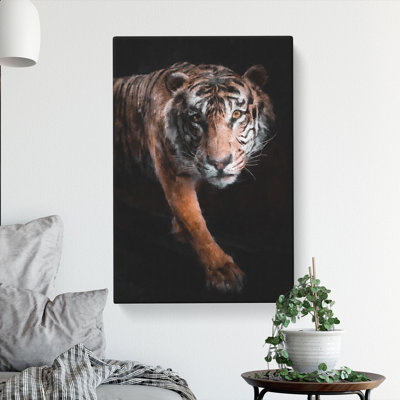 Prowling Tiger - Wrapped Canvas