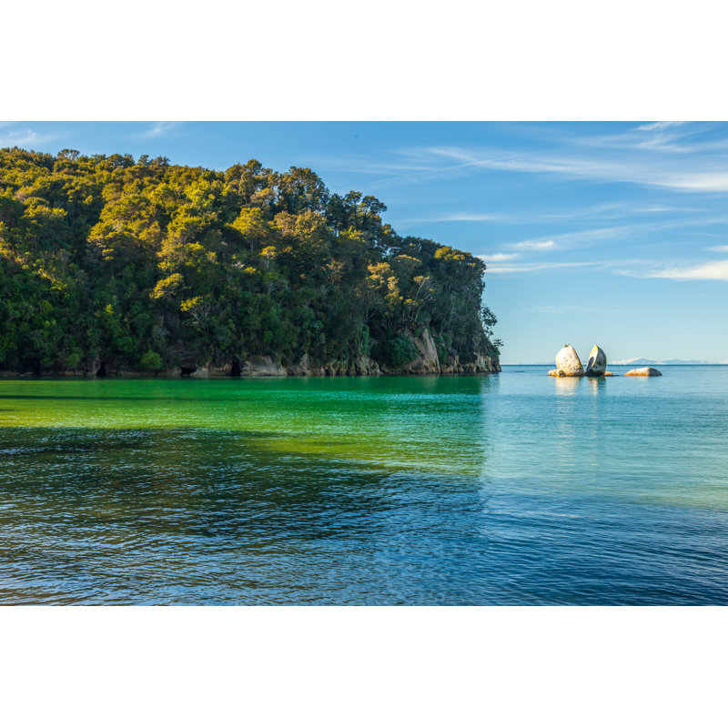Split Apple Rock In Abel Tasman National Park by Boyshots - Wrapped Canvas Print, 51cm H x 76cm W x 3.8cm D