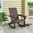 Chaise Adirondack berçante en plastique Leta