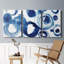 Blue Circle Study IV - Toile tendue avec châssis de qualité supérieure - Prêt à être accroché-628718539