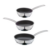 Capri Stainless Steel Non-Stick Frying Pan Set