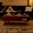 Vintage pure solid wood carved coffee table