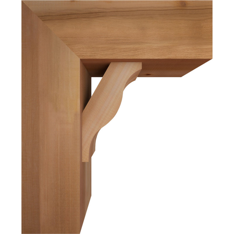 Support Funston Block avec support décalé, 22 X 18, Cèdre rouge occidental de l 7 1/2 po (lisse)