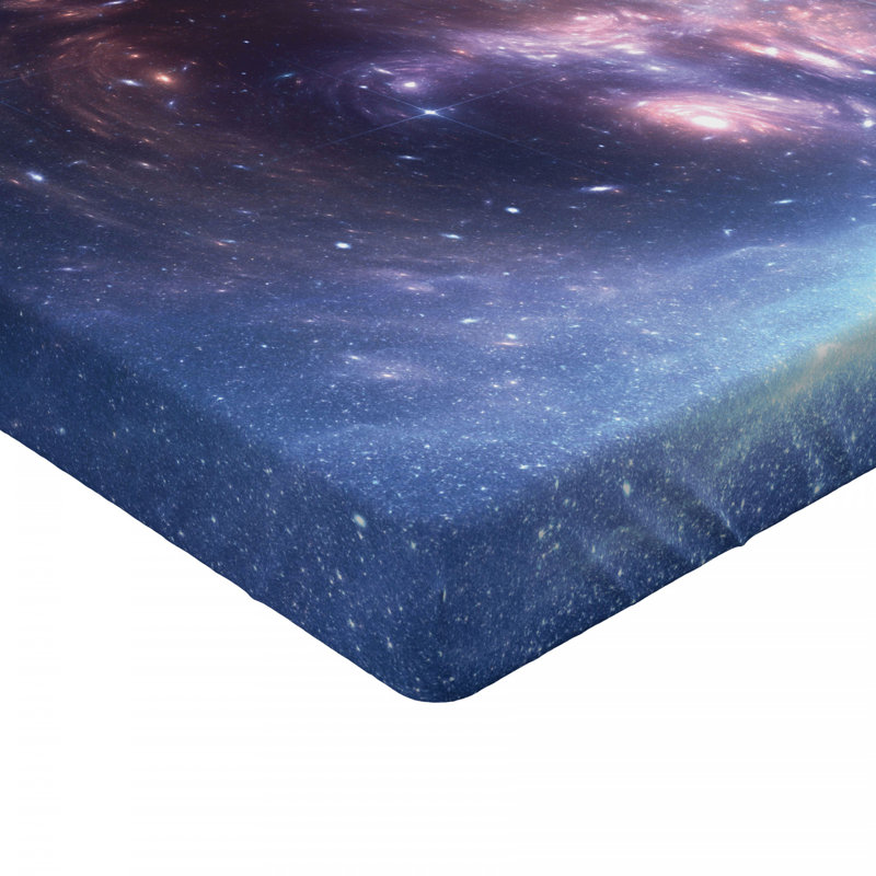 Outer Space Microfiber Fitted Sheet, Full/Double Fitted Sheet