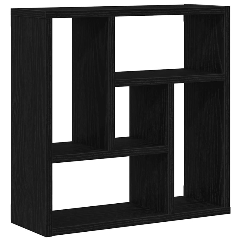 Wall Shelf 45.1x16x45.1 cm Engineered Wood, Black Oak