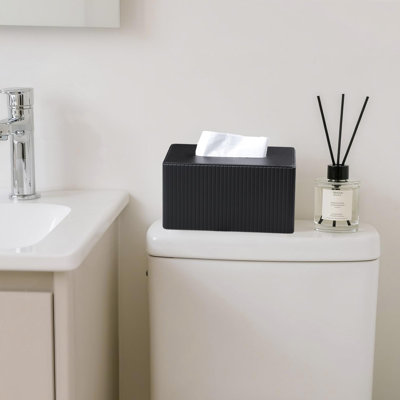 Extra Large Tissue Box Cover For Standard Size 180 To 230 Count Box Of Tissues, PU Leather Rectangle Tissue Holder