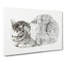 Restful Cat by Jean Bernard - Wrapped Canvas Drawing - Wrapped Canvas-55323465