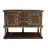 Distressed Black Tall Carved Console