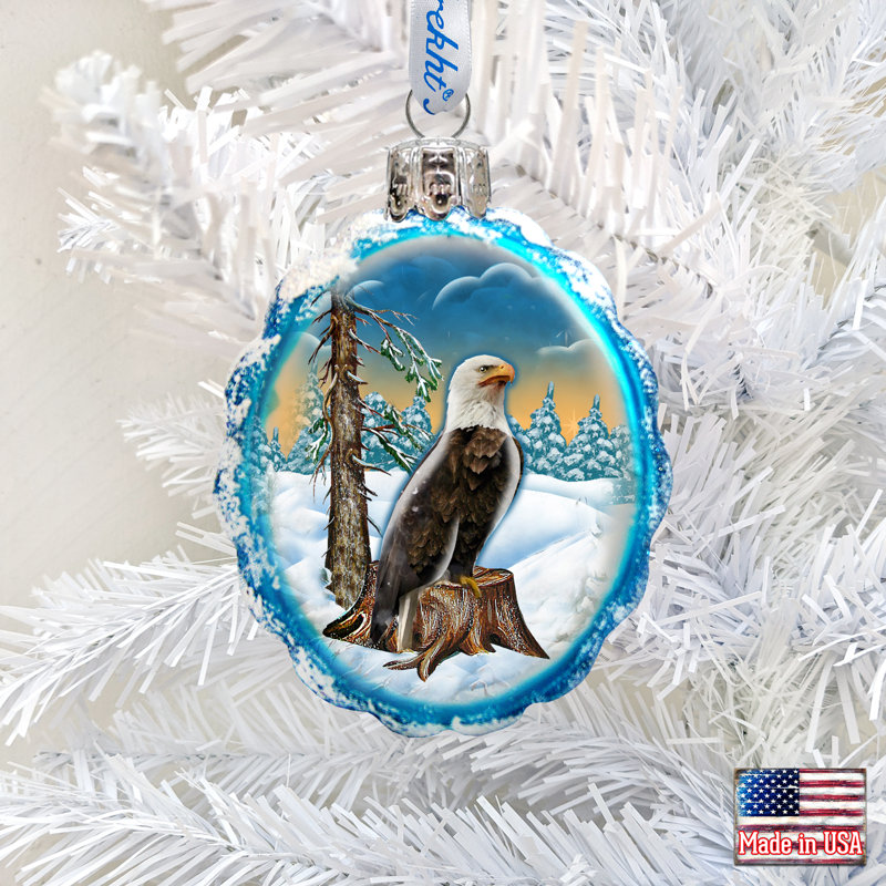 Ornement en verre eagle