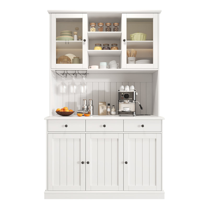 191cm Kitchen Pantry, White