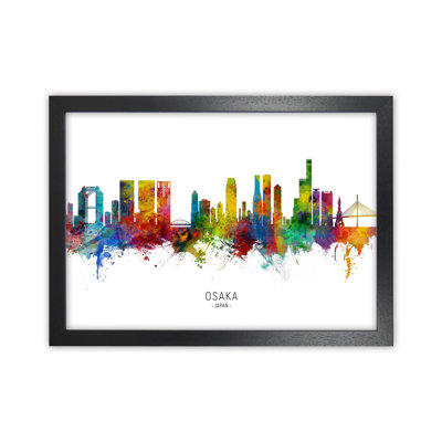 Osaka Japan Skyline by Michael Tompsett - Print