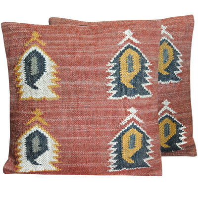 Upholstery Collection Geometric Throw Pillow