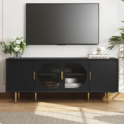 66" Modern TV Stand Media, Console Cabinet for TVs Up to 75", Entertainment Centre with Storage for Living Room