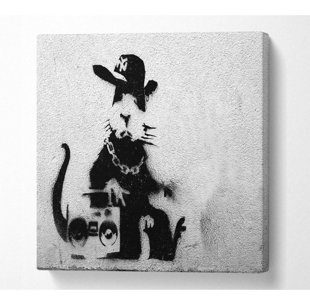 Rap Rat - Kunstdrucke auf Leinwand - Wrapped Canvas