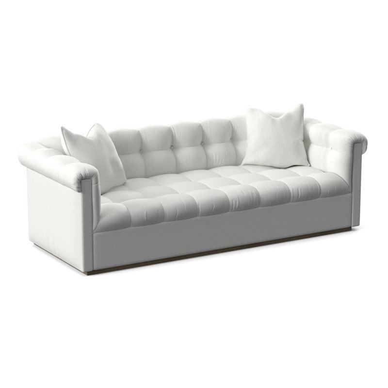 Thom Filicia Home 98" Nottingham Sofa, Tuck Linen, Hampton