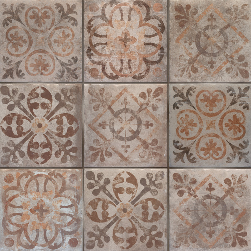 Americana 8-3/4 In. X 8-3/4 In. Porcelain Floor And Wall Tile