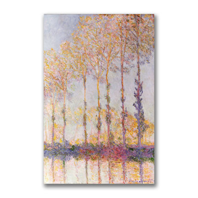 " Poplars On The Banks Of The Epte " by Claude Monet