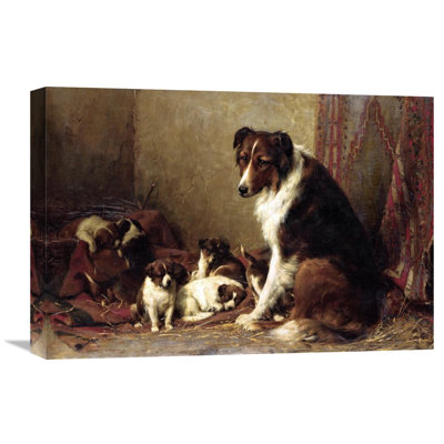 " A Collie With Her Puppies " by Otto Eerelman