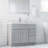 Brookings 37 Inch Solid Wood Bathroom Vanity with Single-Hole Top, Assembled, Sherwin Williams® Gray – Design House, 216275-101466683-101799416
