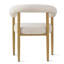 Solaze Beige Dining Chairs with Arm Set of 4