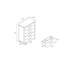 Coffre de rangement vertical compact et moderne