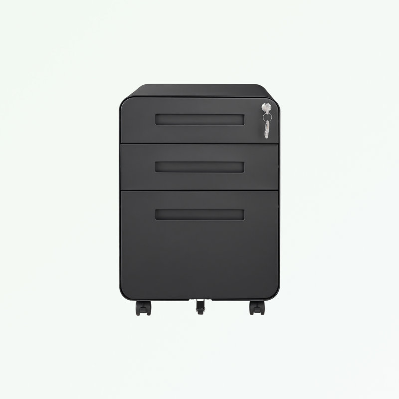 Mekala 15.75'' Wide 3 - Drawer Filing Accent, Dark Gray