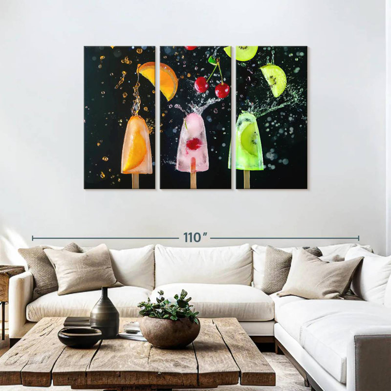 Yarlin Sweet Fruit Popsicles, 48" H x 74" W