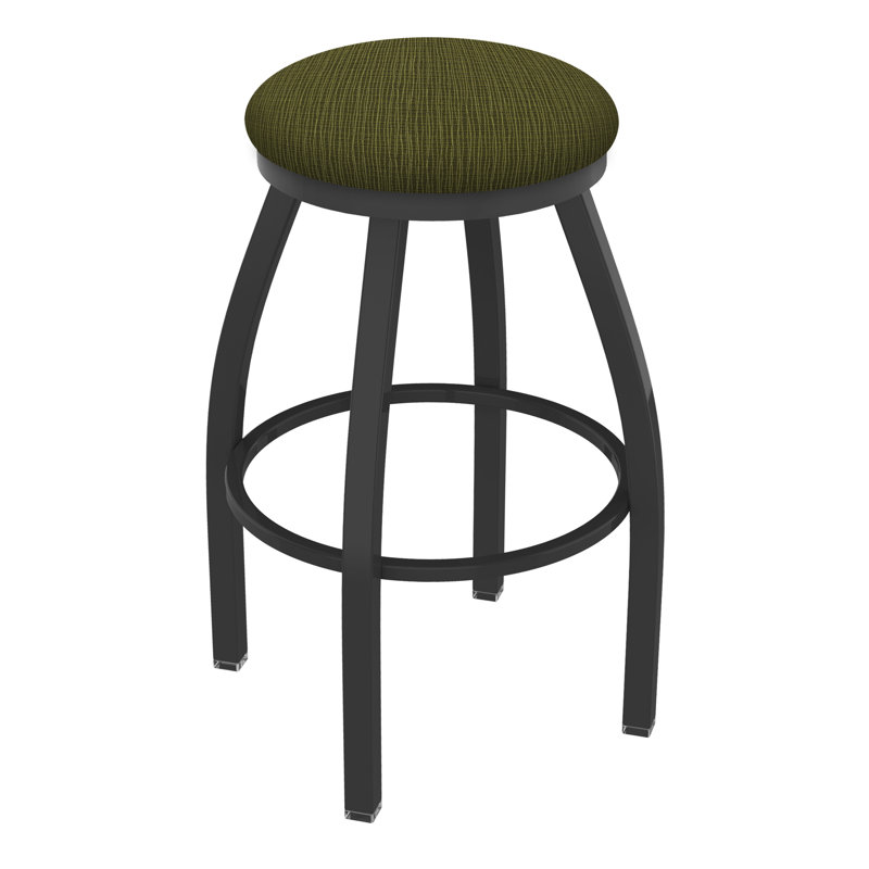 Tabouret pivotant Cragin XL802, Étain, Tissu - perroquet graphique, Tabouret de comptoir (siège d'une hauteur de 25 p