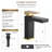 Solid Brass Single Handle Bathroom Faucet, Single Hole Bathroom Sink Faucet with Drain Assembly & Deck Plate-71787925