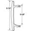 Poignée à tirer standard pour porte coulissante en verre pour porte de patio-88152439