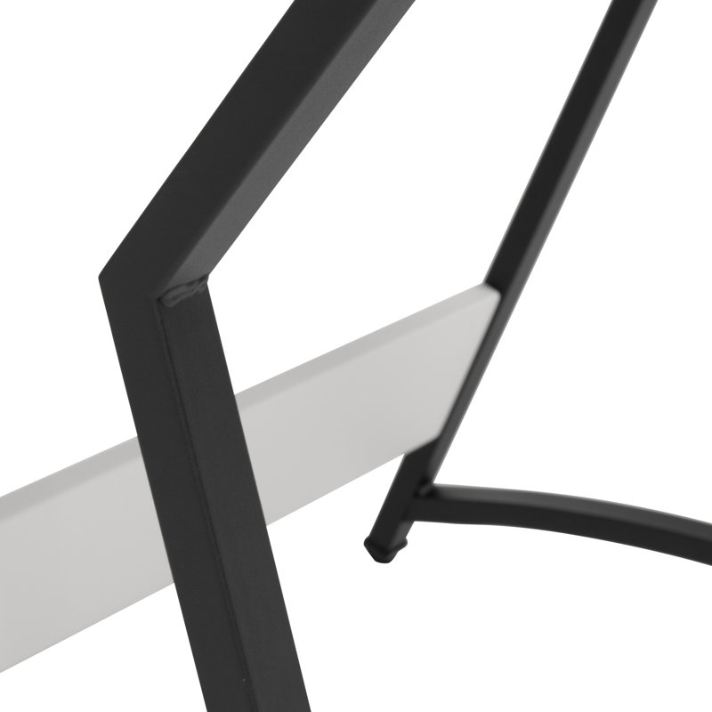 36" Wide Adjustable White and Black Craft Drawing Table