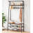 Coat Rack Shoe Bench, 4-in-1 Hall Trees Entryway Bench With Coat Rack And Shoe Rack